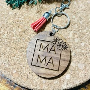 MAMA Keychain | Wooden | Engraved | Handmade